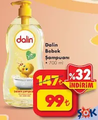 DALİN KLASİK BEBEK ŞAMPUANI 700 ML
